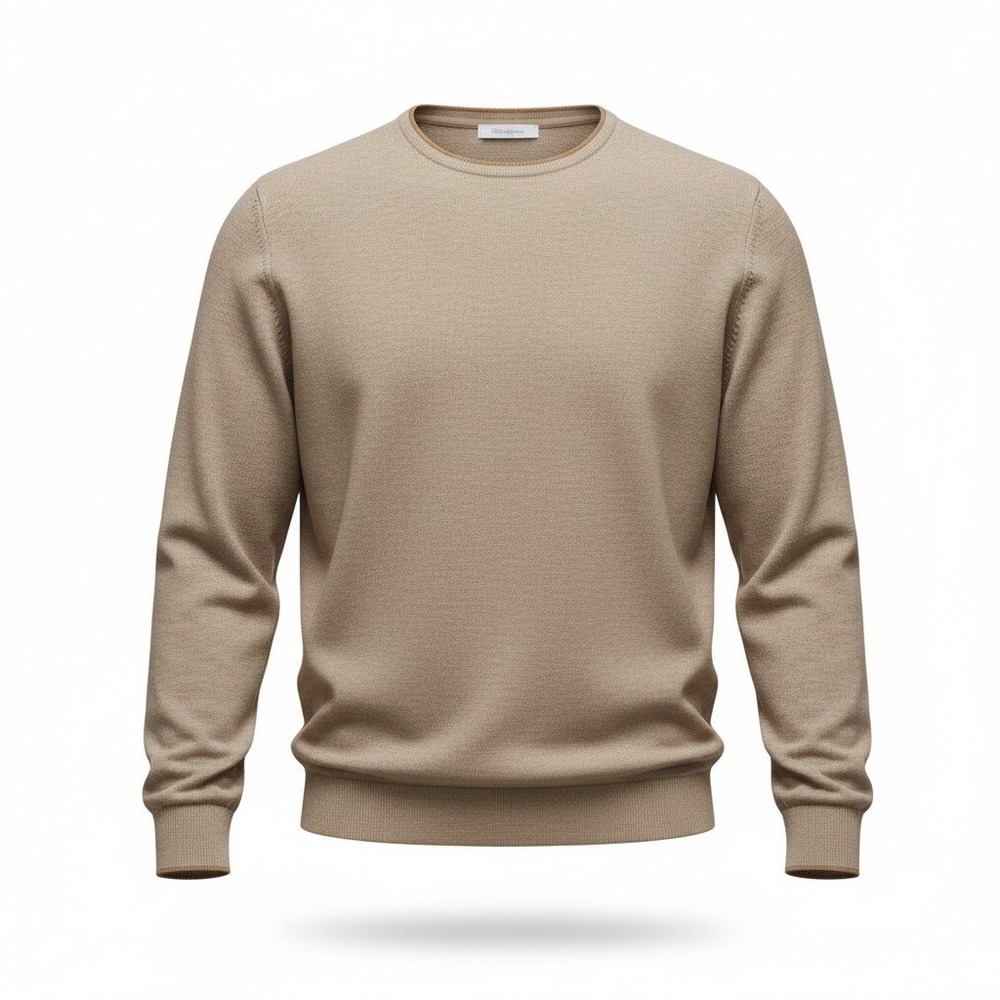 Walter Hagen Clubhouse Sweater Men XXL Khaki Heather Wool Blend Golf Pullover